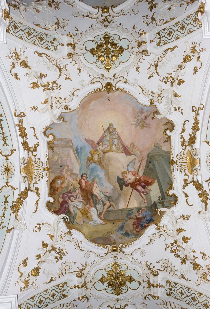 Andechs Klooster, Fresco, Andechs, Beieren, Duitsland door Unknown