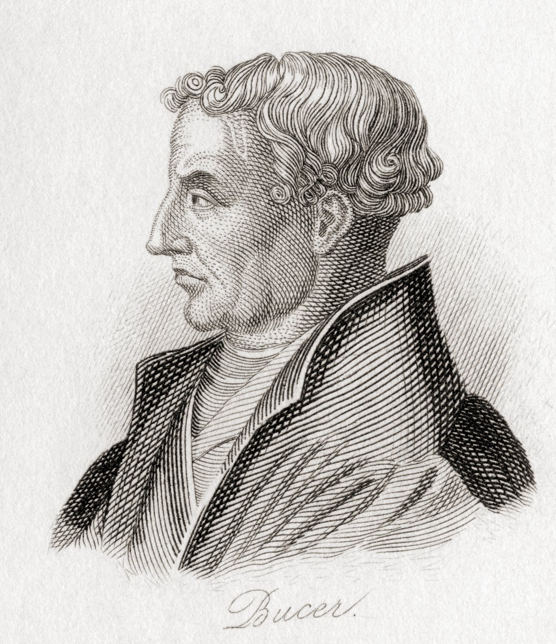 Martin Bucer, 1491 - 1551. Duitse protestantse hervormer. door Unknown