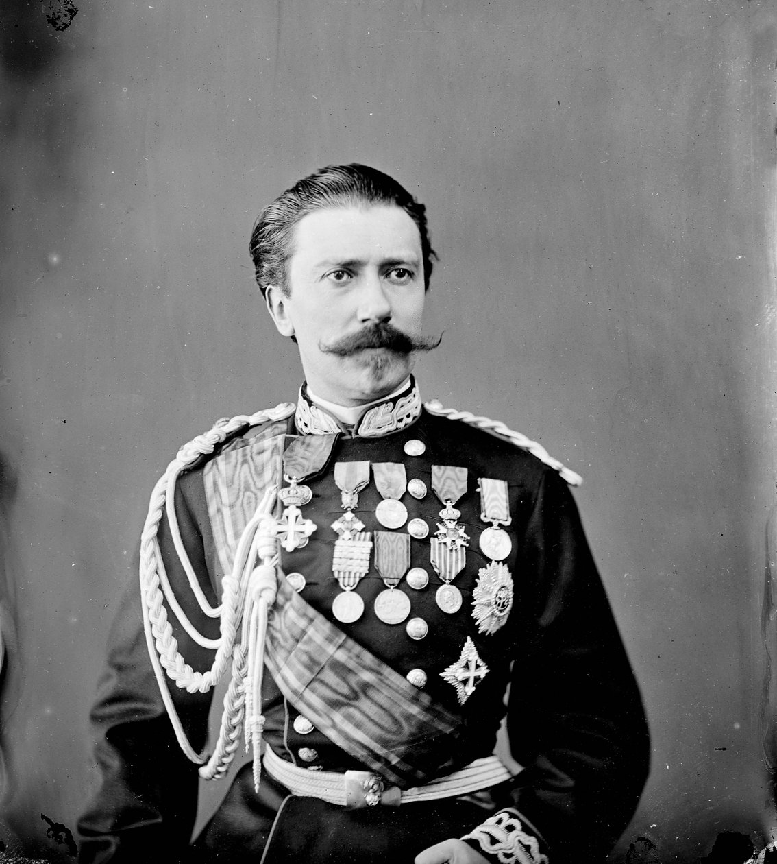Portret van generaal Hector Bertolé-Viale (1829-1892), Minister van Oorlog van het Koninkrijk Italië door Unknown