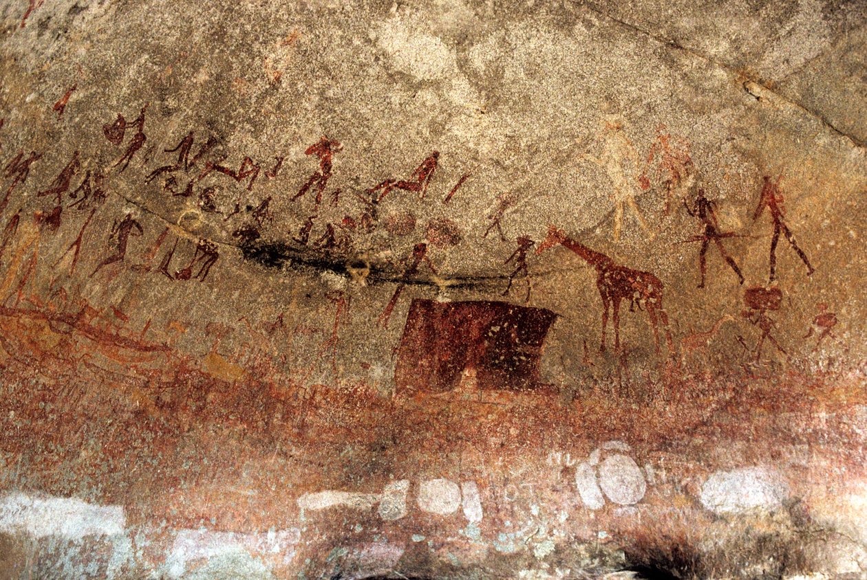 San rotstekeningen, Zuid-Afrika door Unknown