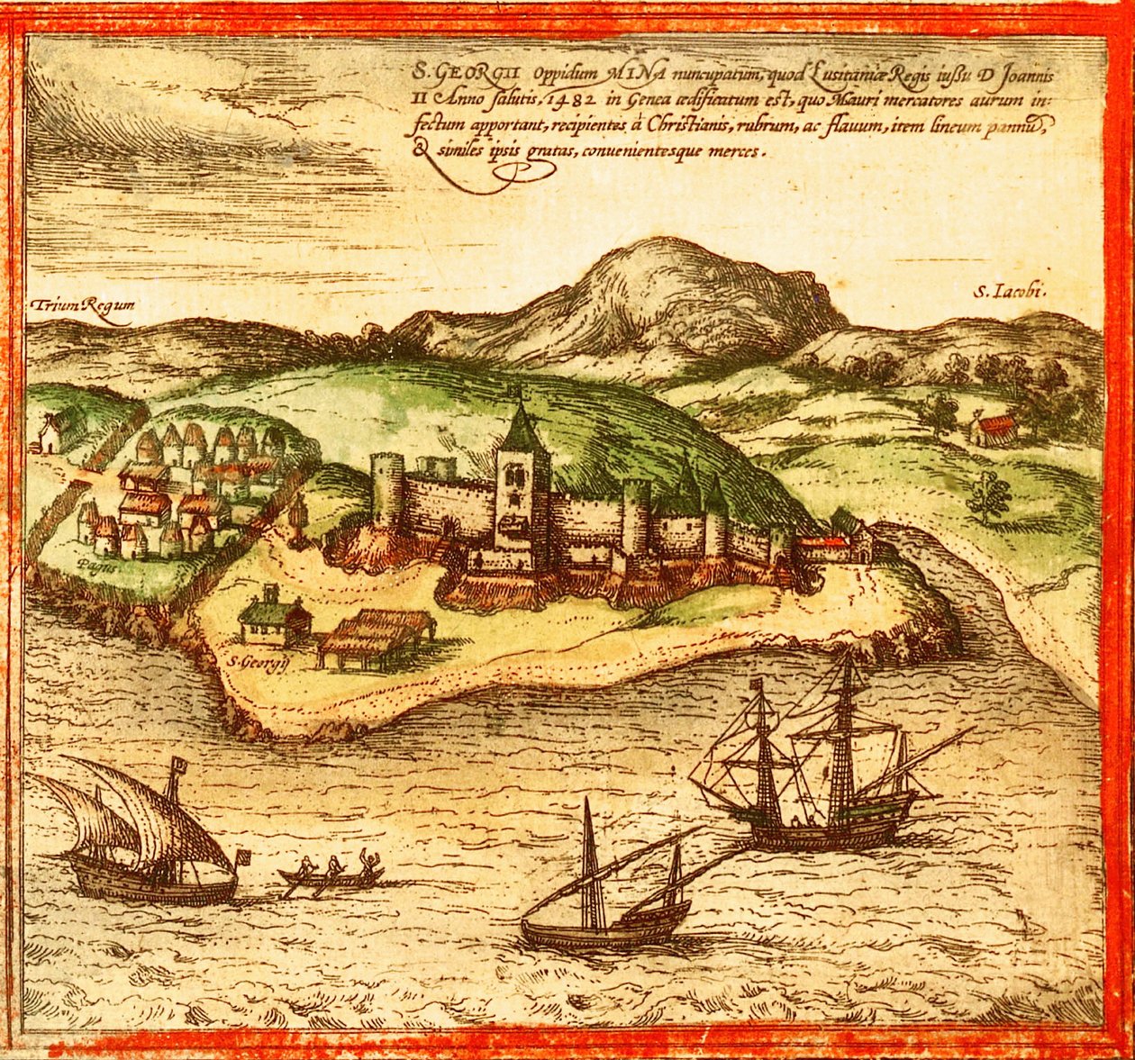 Kasteel St. Georges, Elmina Kaapkust, West-Afrika door Unknown