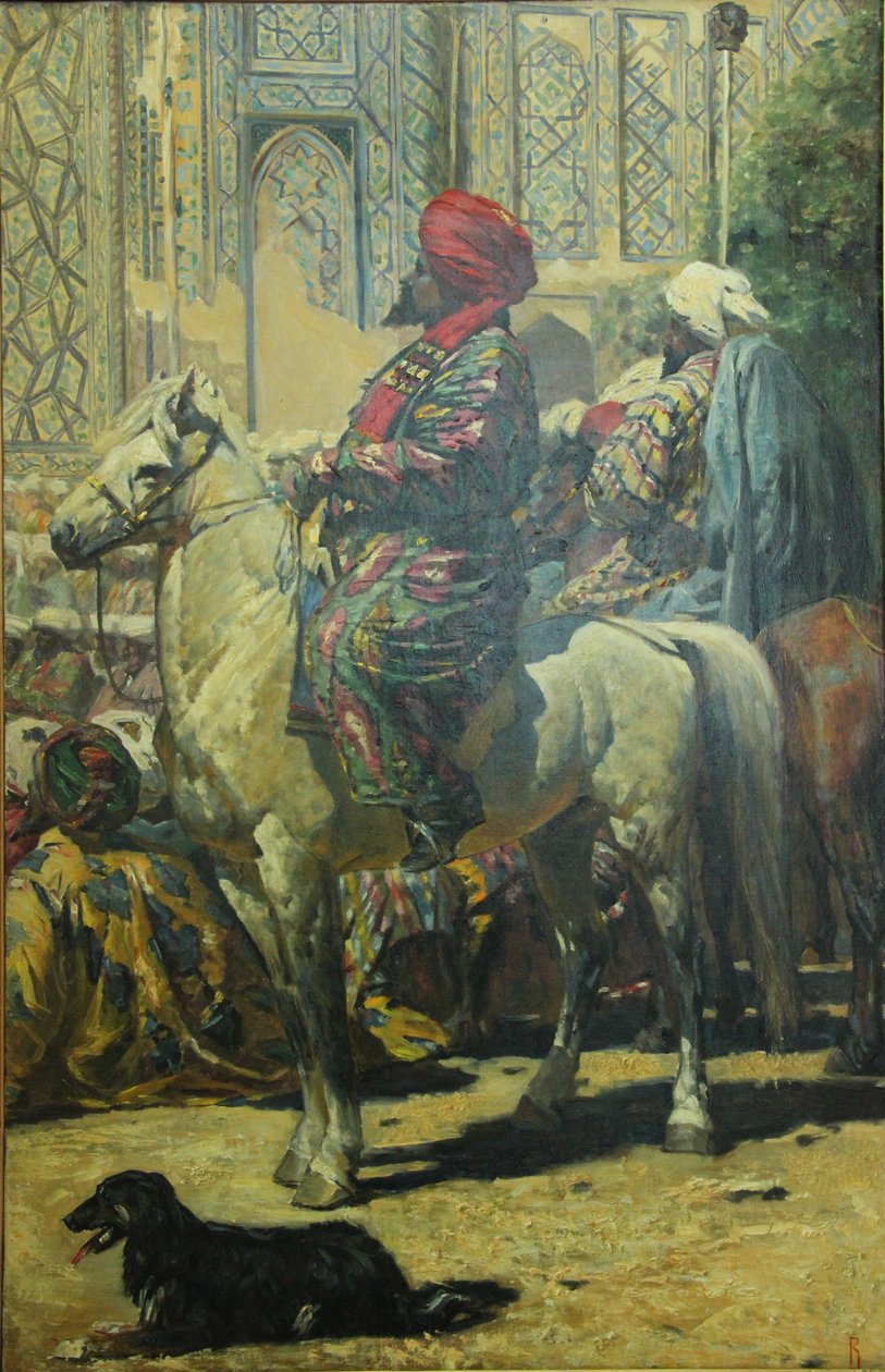 De ruiter in Samarkand. Studie voor het schilderij De Triomf door Василий Васильевич Верещагин