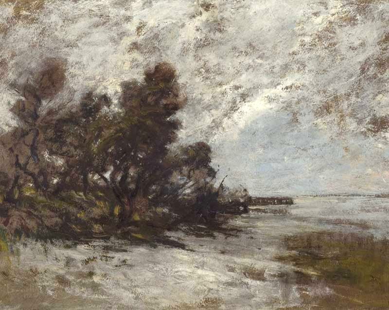 Strandscène door Edward B. Gay