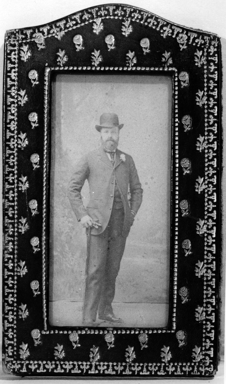 Jacques Doucet als jonge man, ca. 1870-90 door French Photographer