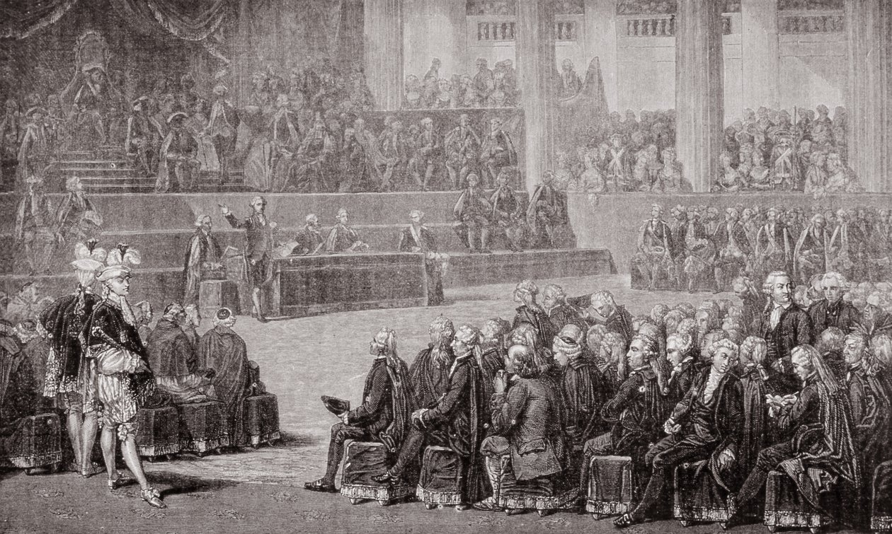 Opening van de Staten-Generaal, 5 mei 1789 (gravure) door French School