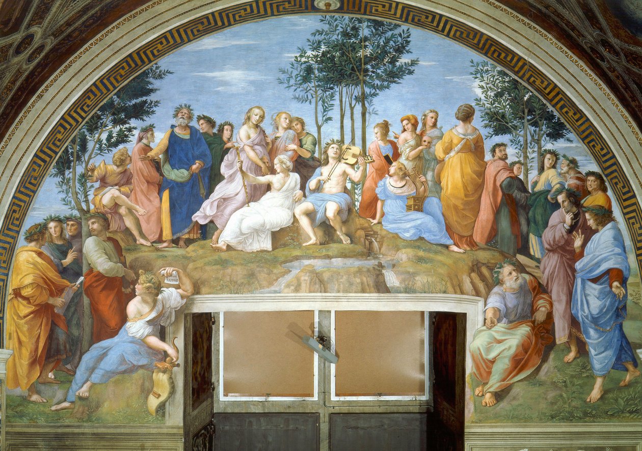 El Parnaso door Raffaello Sanzio Raphael