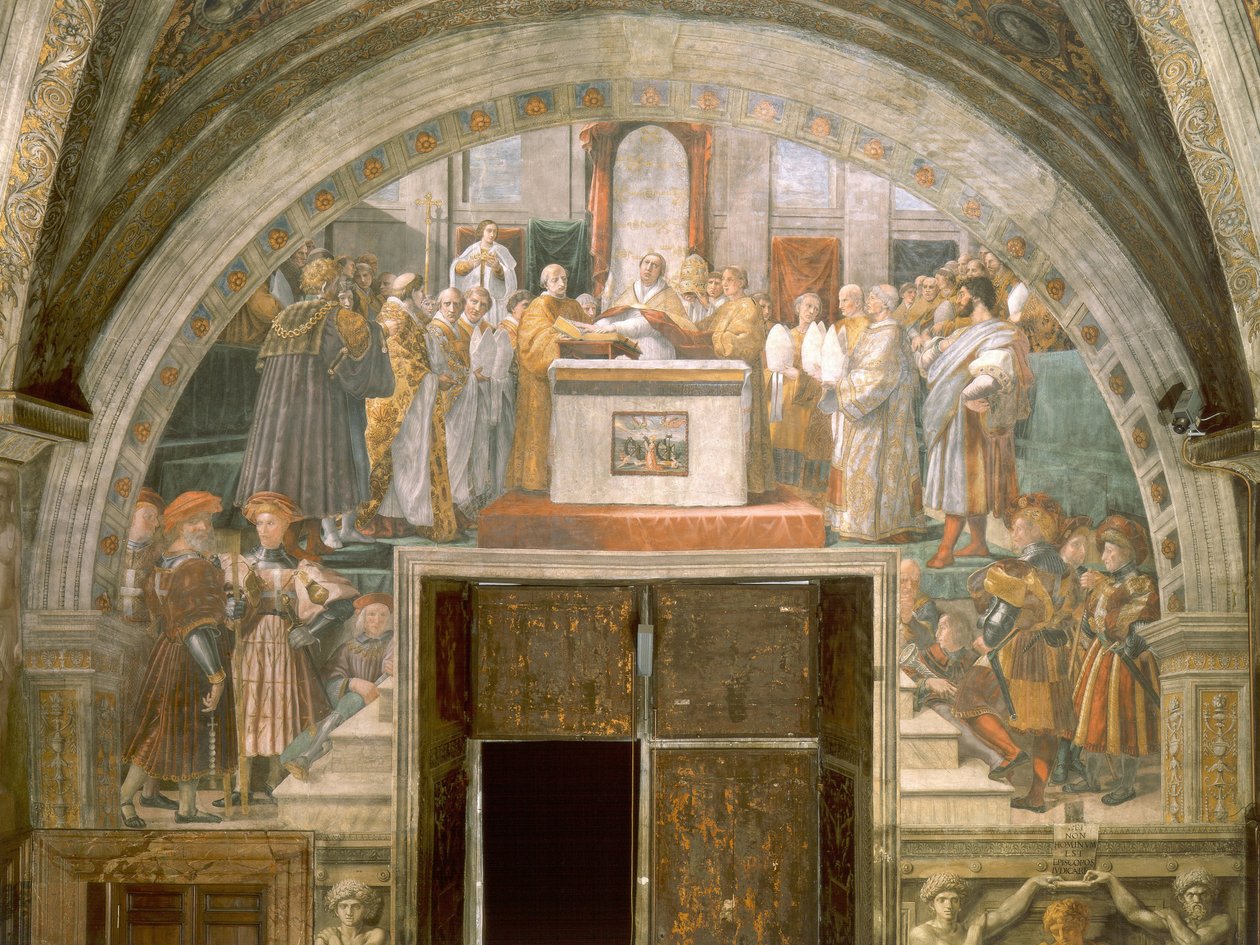 Rechtvaardiging van Leo III door Raffaello Sanzio Raphael