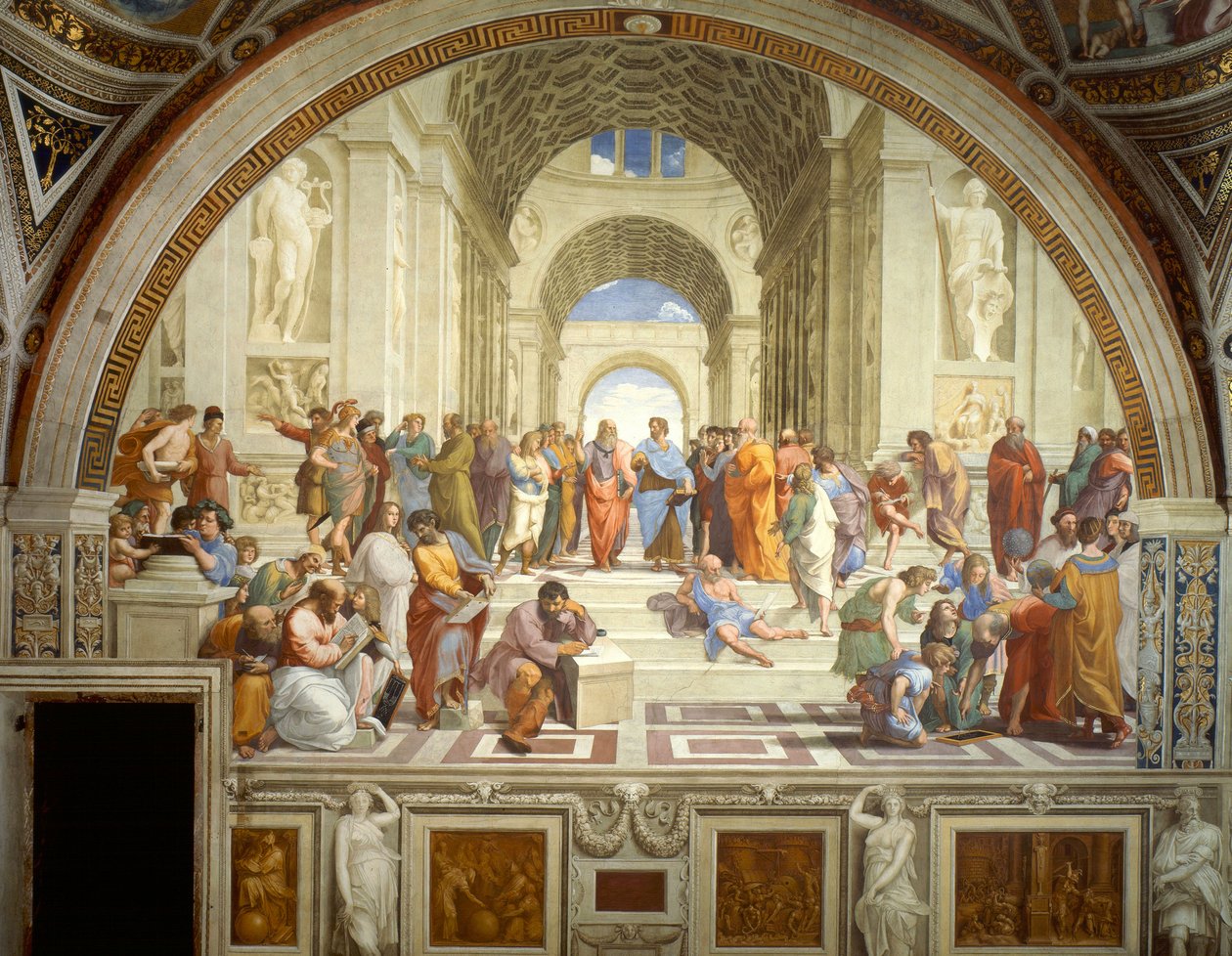 De School van Athene door Raffaello Sanzio Raphael