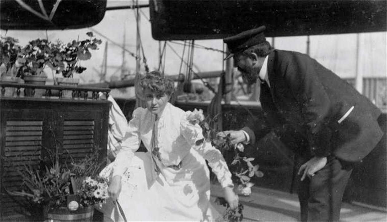 Portret van Simonne Legrand-Menier (1881-1972) en Gaston Menier (1855-1934) door Unknown