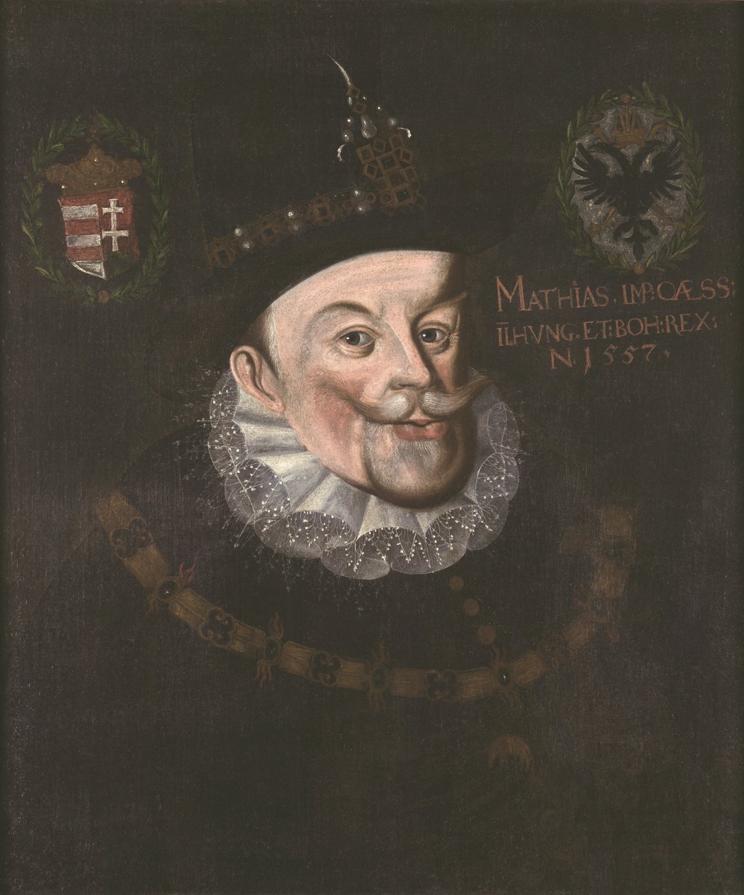 Portret van keizer Matthias II door Unknown