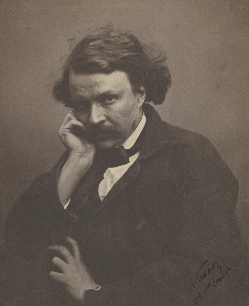 Zelfportret, ca. 1855 door Nadar