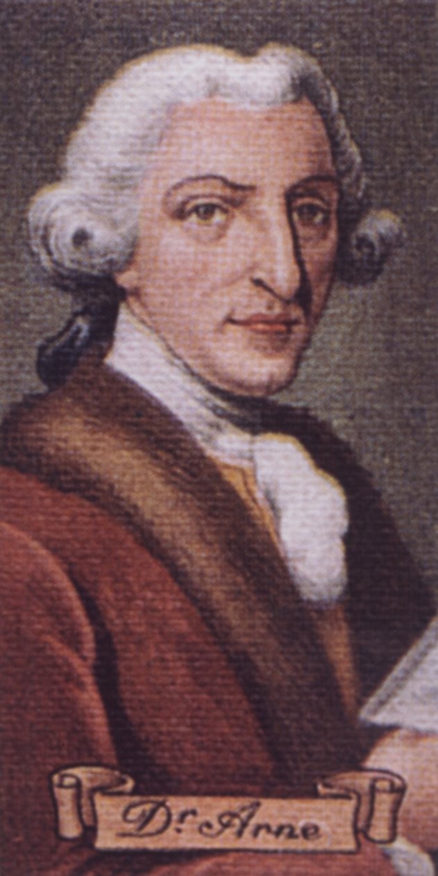 ARNE Thomas Augustine Engels door Unknown