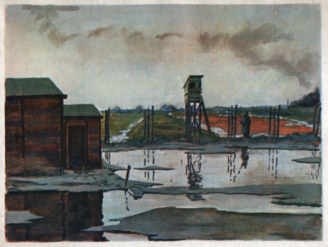 Gevangenenkamp in Duitsland door Unknown