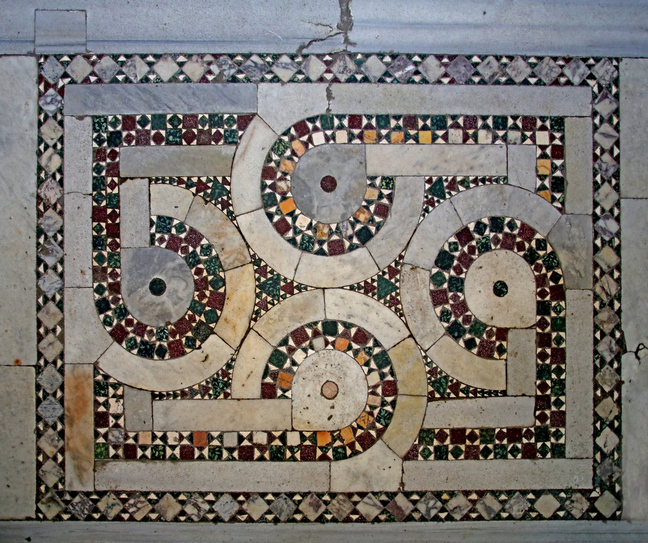 Cosmati-vloer door Unknown