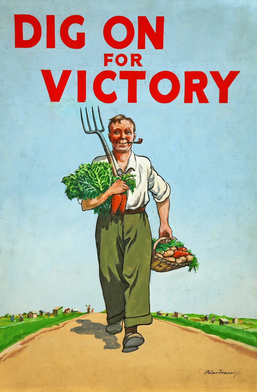 Graaf voor Overwinning Tweede Wereldoorlog propaganda poster, 1940 door Unknown