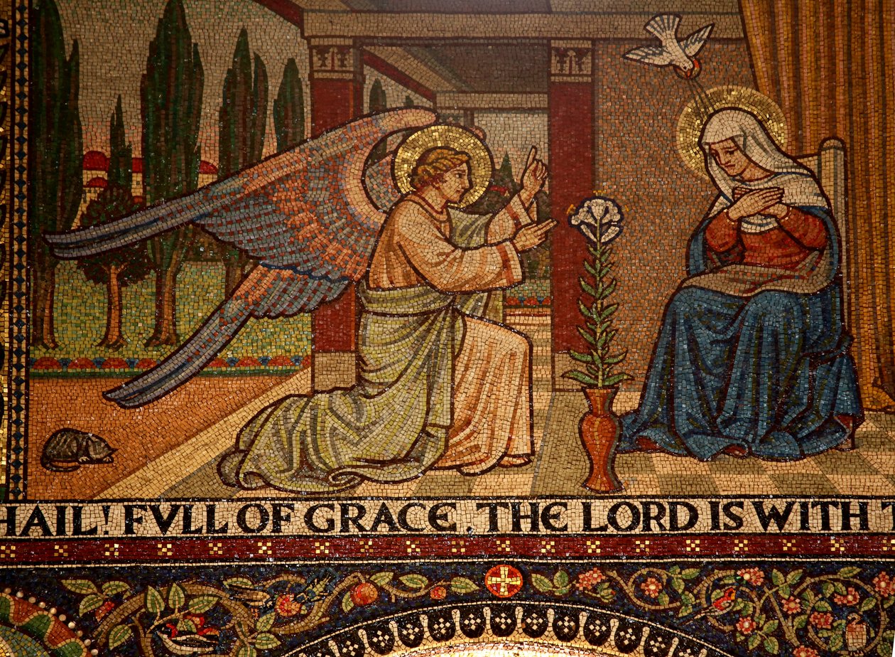 Droitwich, Kerk van het Heilig Hart en St. Catherine: Mozaïeken door Frank Peacock en Gabriel Pippet, jaren 1920 door Unknown