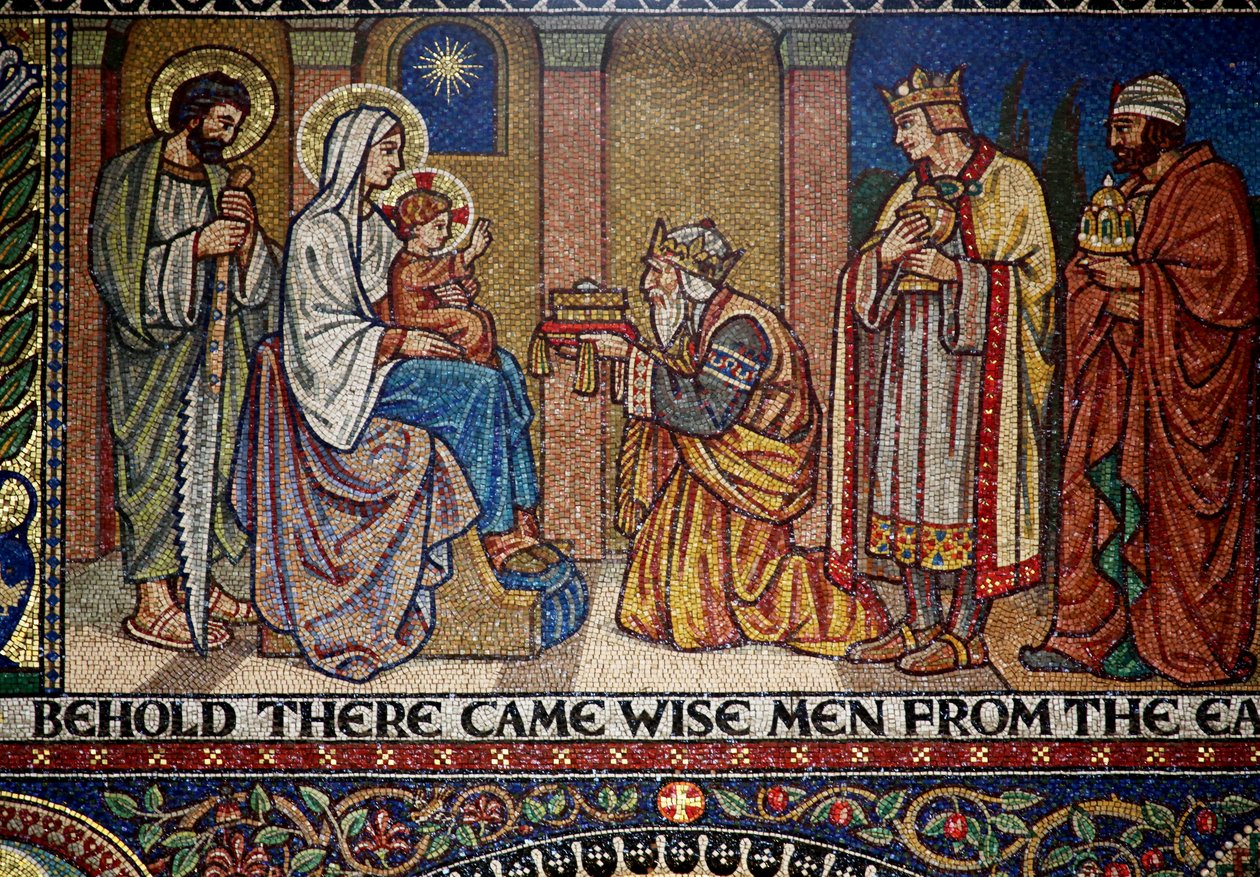 Droitwich, Kerk van het Heilig Hart en St. Catherine: Mozaïeken door Frank Peacock en Gabriel Pippet, jaren 1920 door Unknown