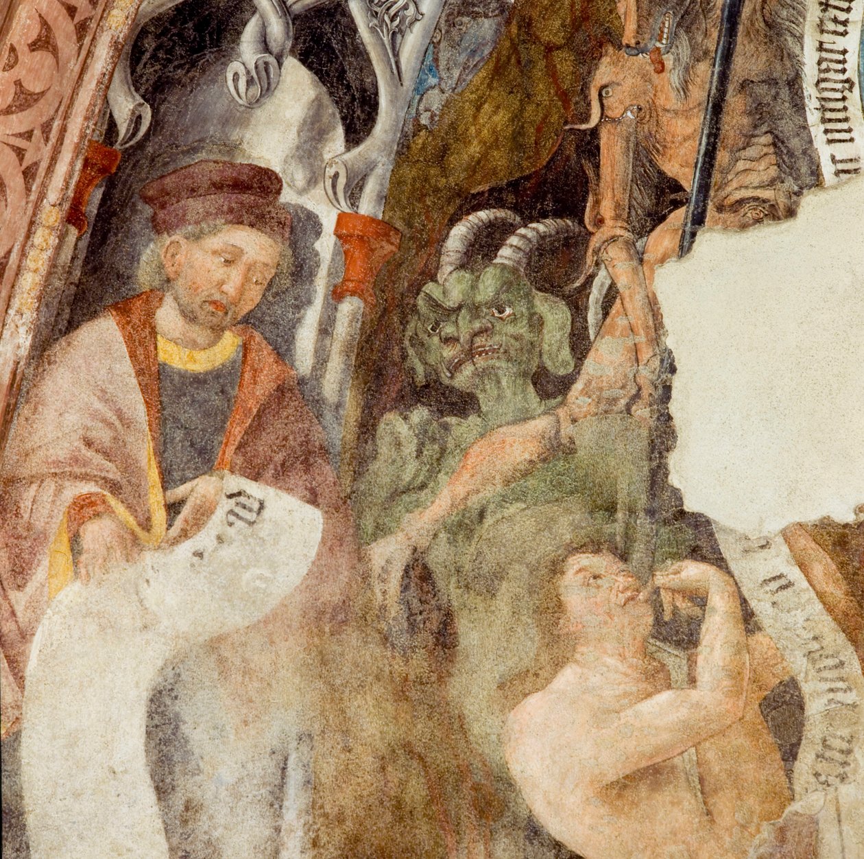 Fresco, Novacella Abdij, Bressanone, Trentino Alto Adige, Italië door Unknown