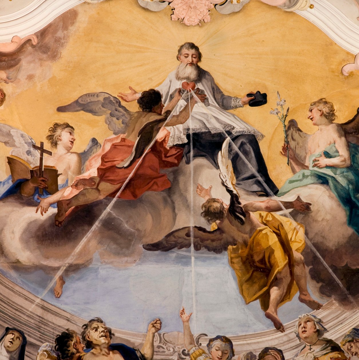 Fresco, Novacella Abdij, Bressanone, Trentino Alto Adige, Italië door Unknown