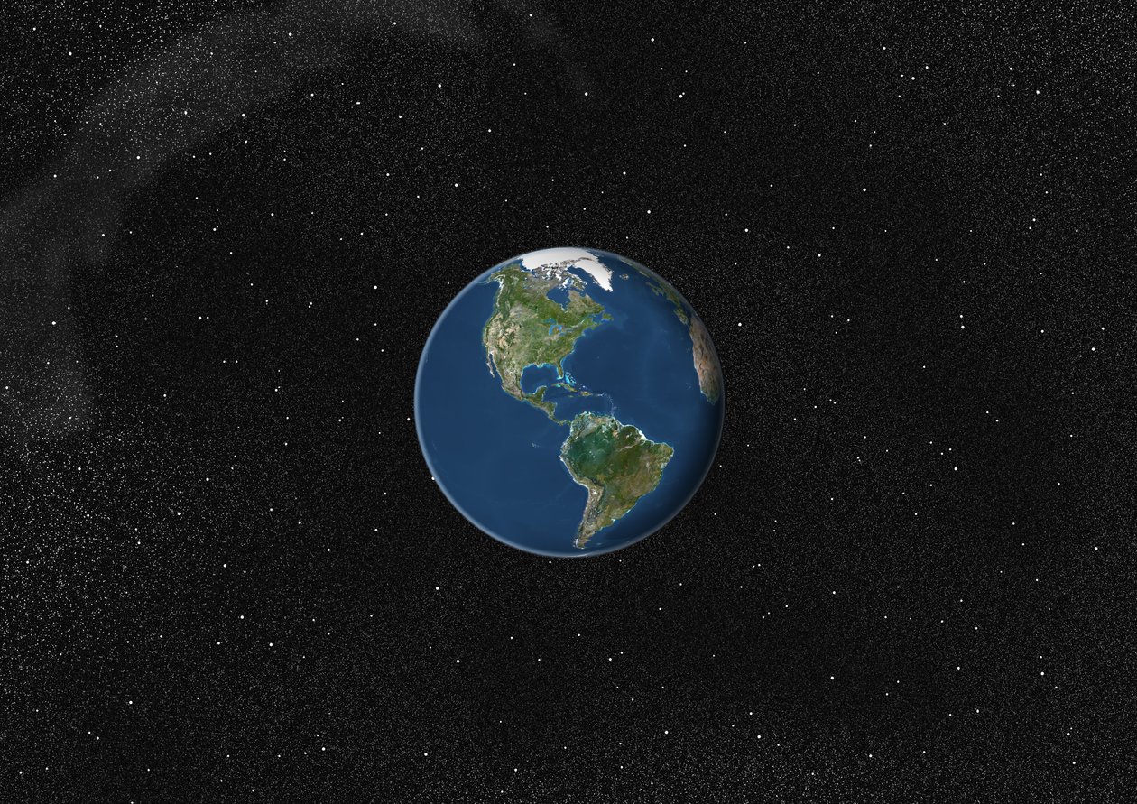 Wereldbol Geconcentreerd op de Amerika