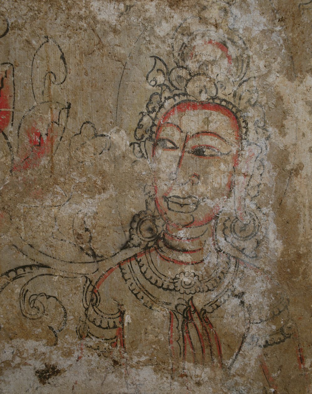 Hoofd van Chinese invloed, Wat Ratchaburana, Ayutthaya, Thailand door Unknown