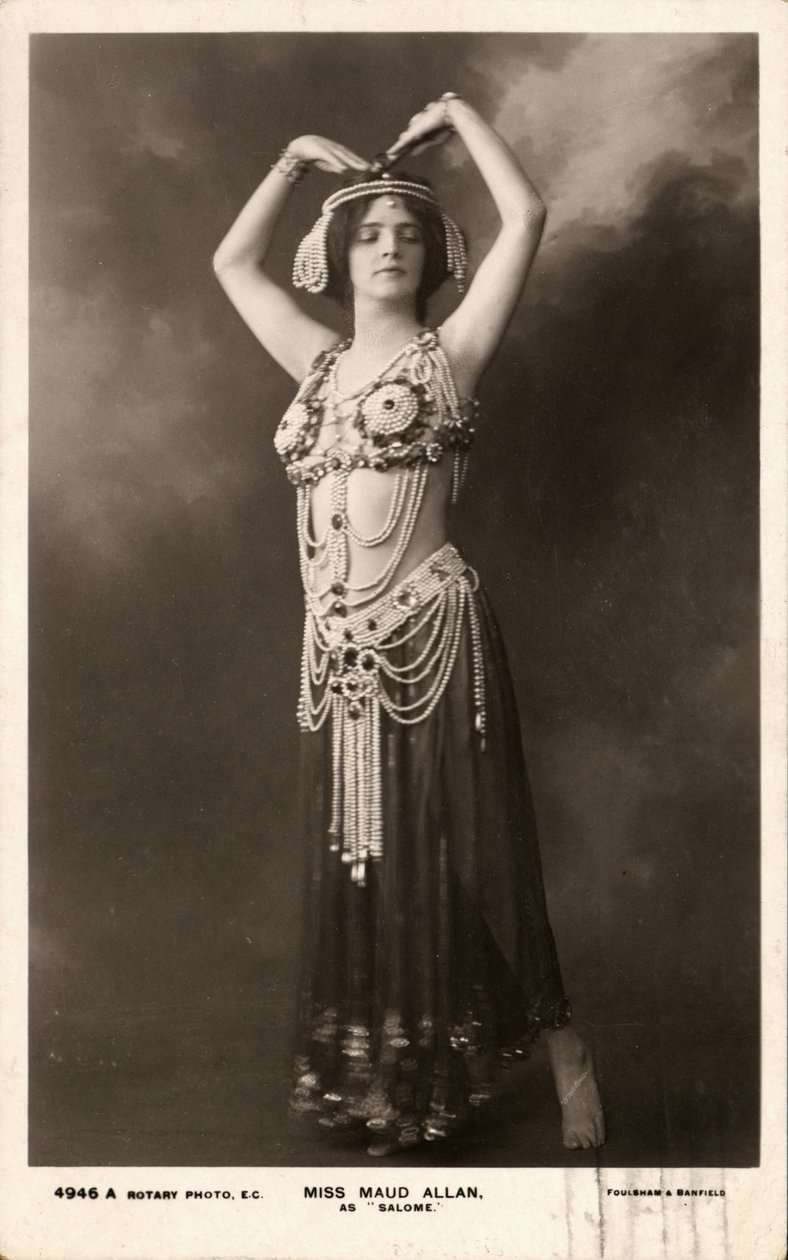 Juffrouw Maud Allan als Salome door Unknown