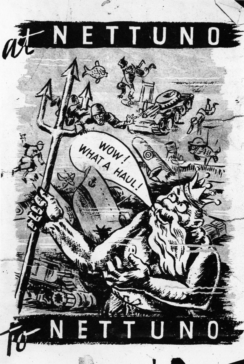 Nettuno. De Duitsers proberen eenzijdig te zijn in hun argument, vergetend dat wat hier waar is ook op hen van toepassing is. 1940 door Unknown