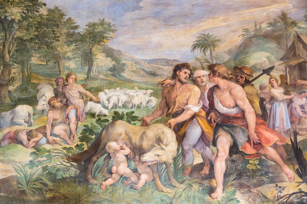 Romulus en Remus, Rome, Italië door Unknown