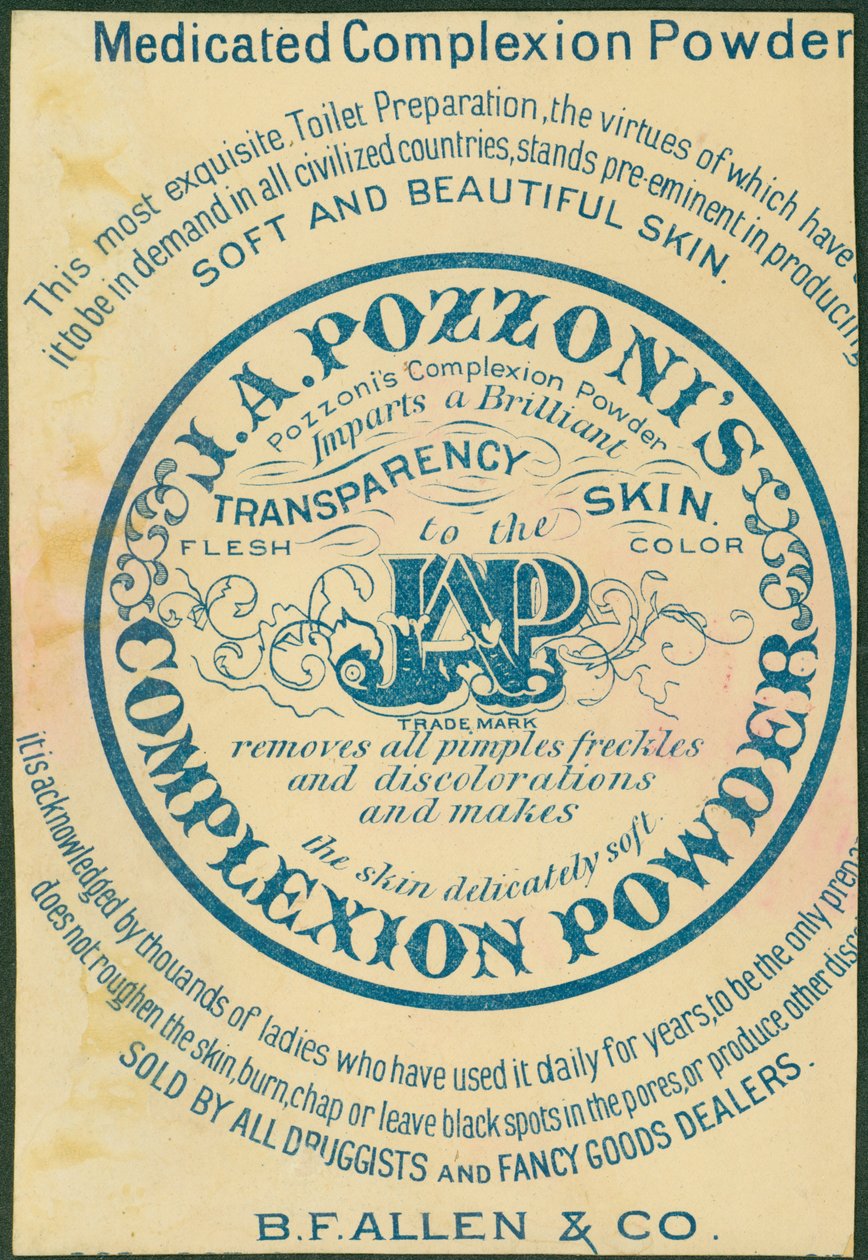 J.A. Pozzonis Complexion Powder [handelskaart verso] door American School