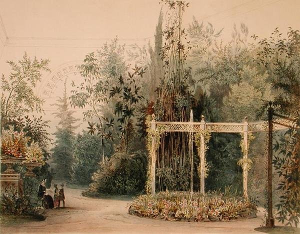 Prieel in de Wintertuin van het Hofburg Paleis, Wenen, 1852 door Austrian School