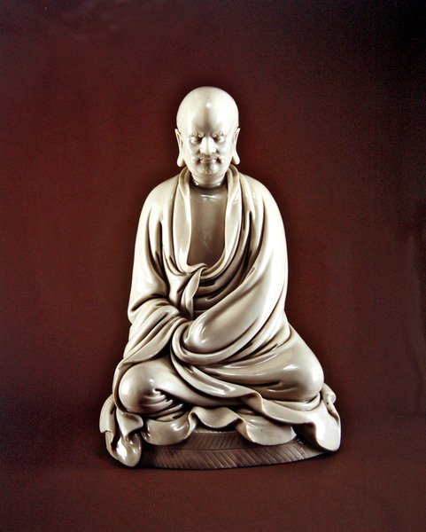 Bodhidharma (Damo), Ming-dynastie (1368-1644) door Chinese School