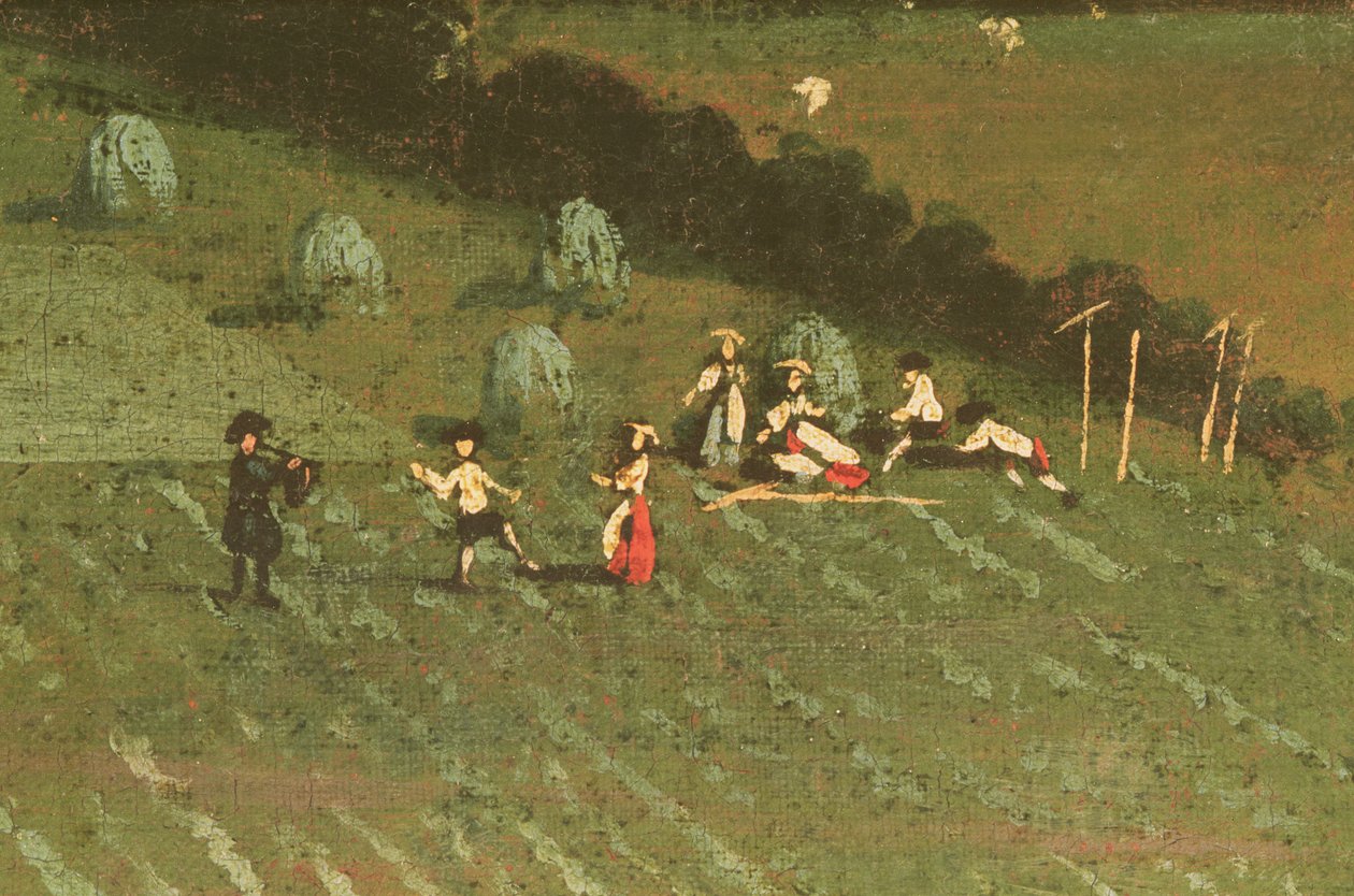 Platteland rond Dixton Manor, c.1725 (detail) door English School