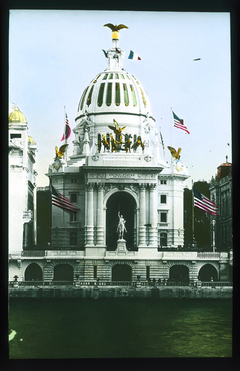 Parijse Expositie: Amerikaans Paviljoen, Parijs, Frankrijk, 1900 door French Photographer