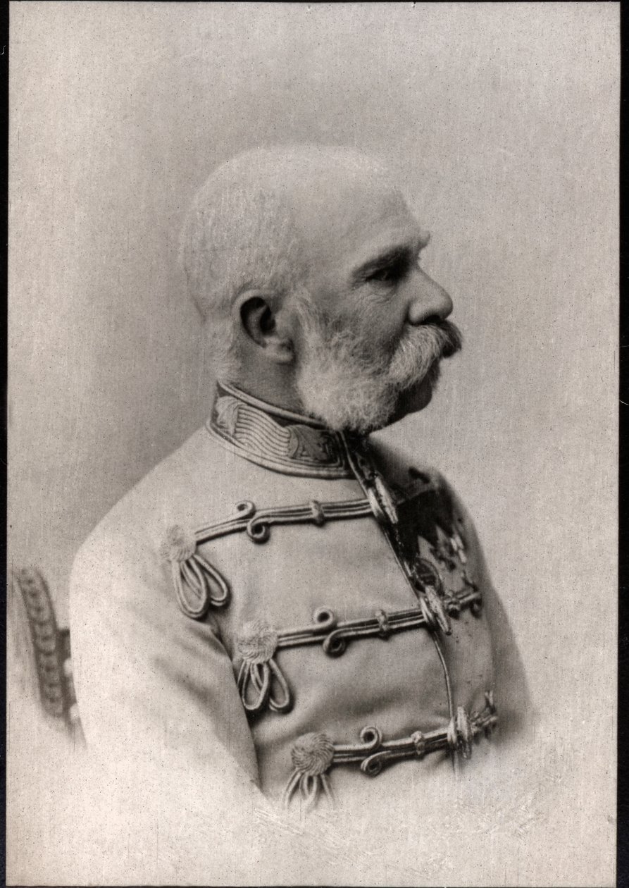 Portret van Franz Joseph I (1830-1916), Keizer van Oostenrijk door French Photographer