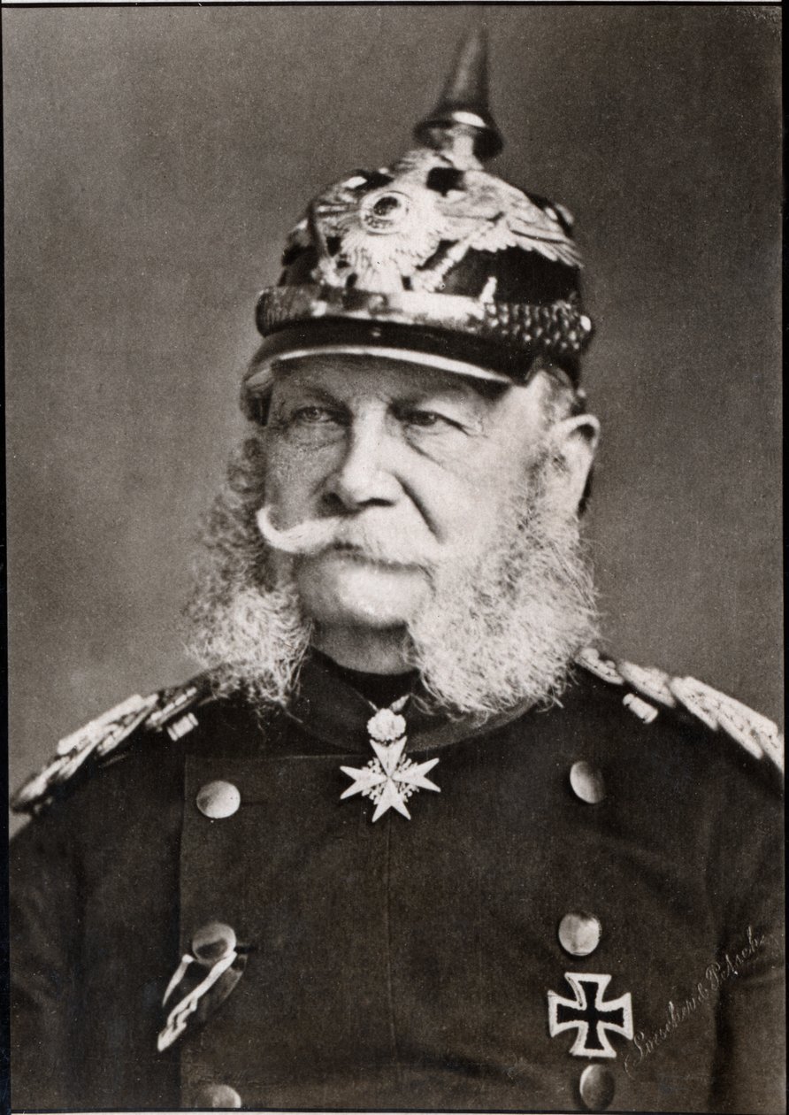 Portret van Willem I (1797-1888), Duitse Keizer door French Photographer
