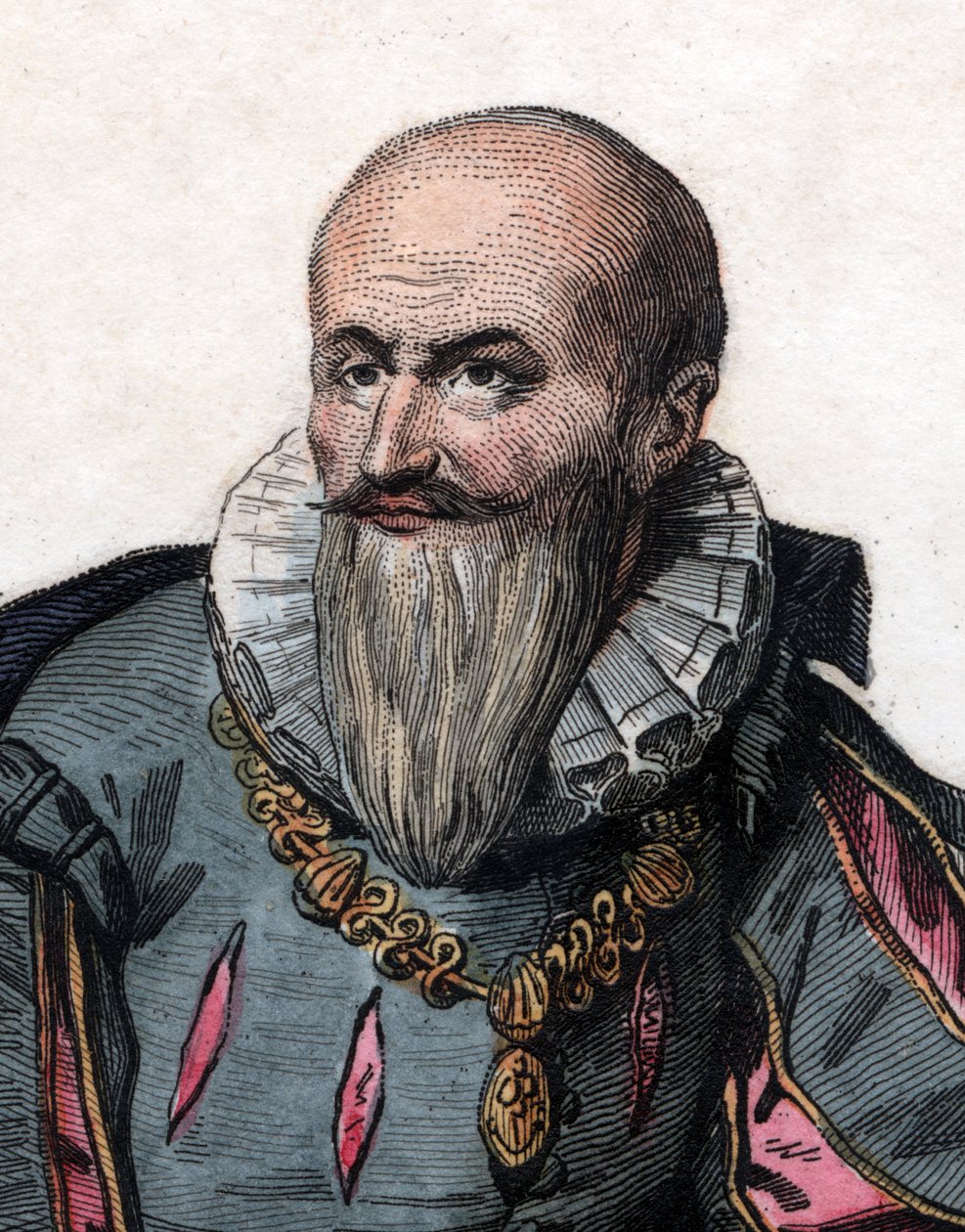 Portret van Maximilien de Bethune, hertog van Sully (1559-1641), Franse soldaat en minister. door French School