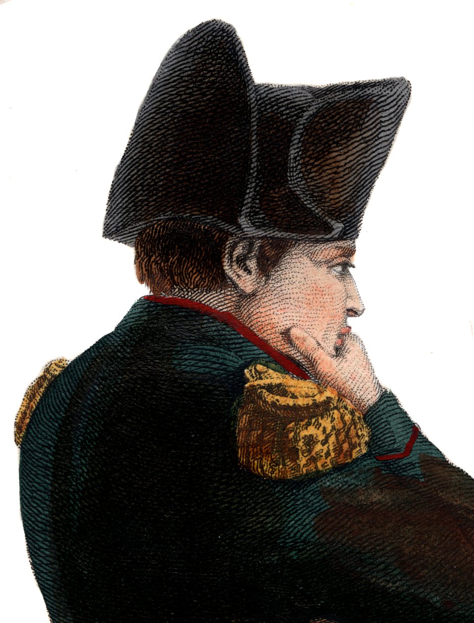 Portret van Napoleon I (1769-1821) op het eiland Sint-Helena door French School
