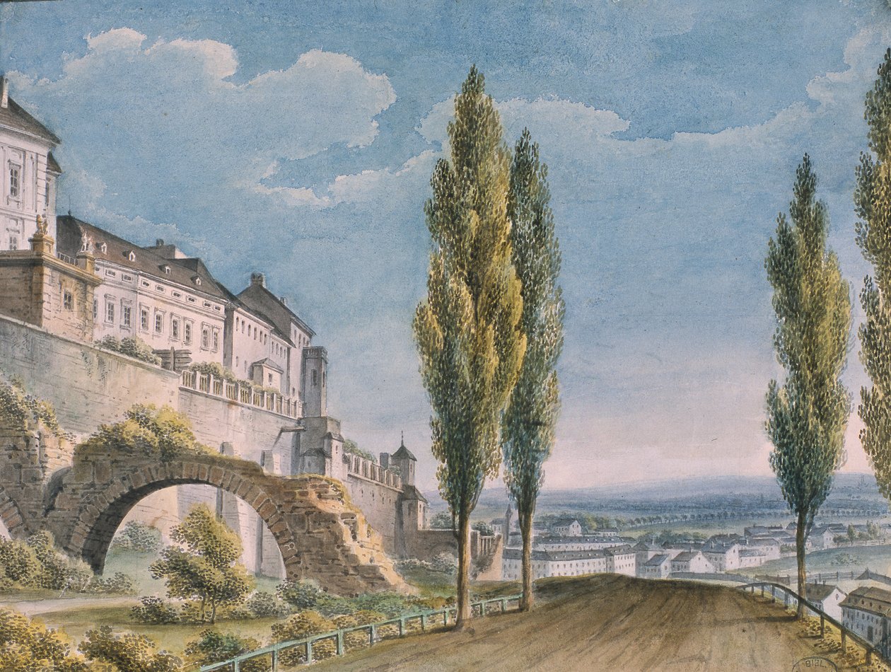 Stadsmuren van een Italiaanse Stad door French School