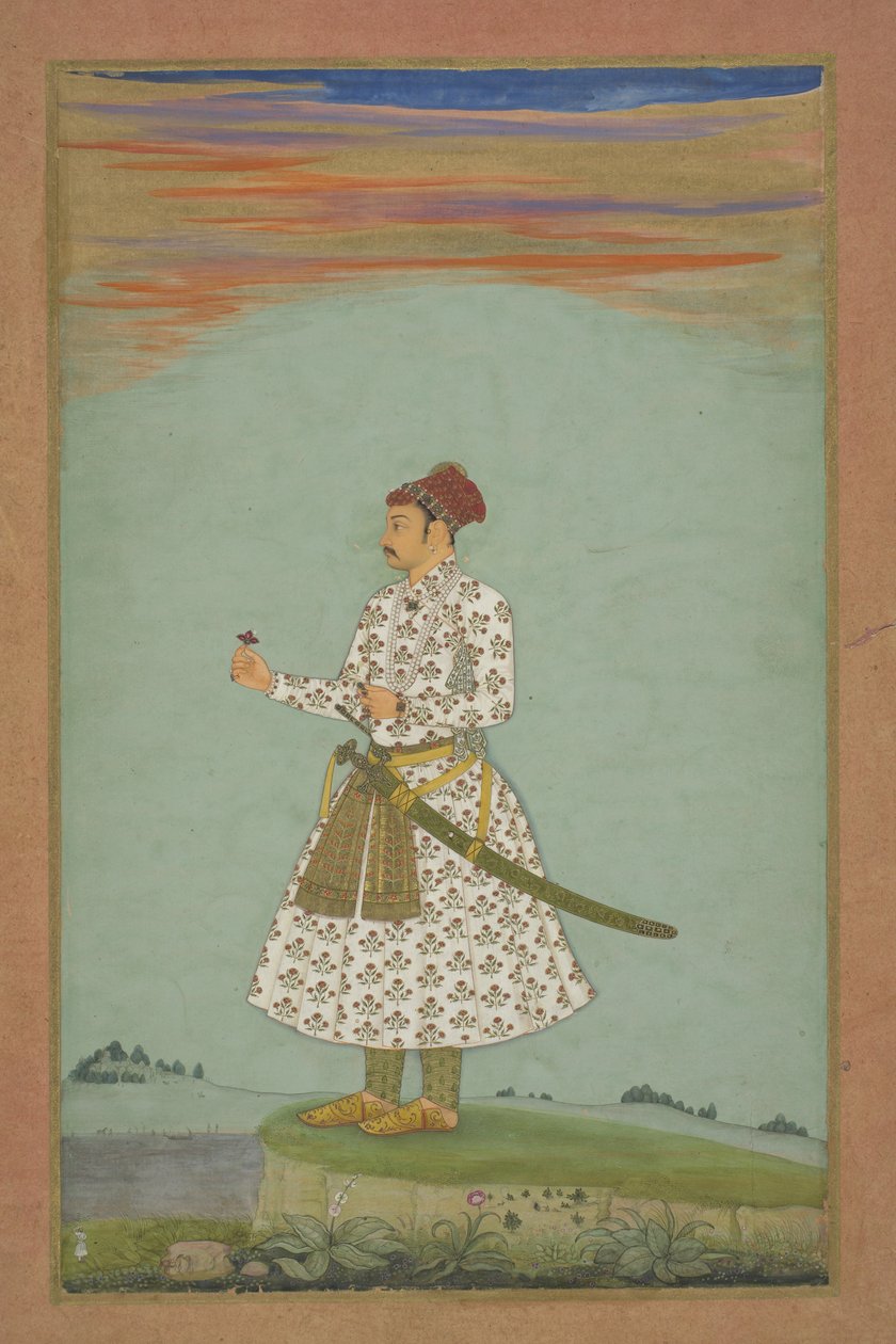 Maharaja Rama Singh (I) van Amber, ca. 1660 door Indian School