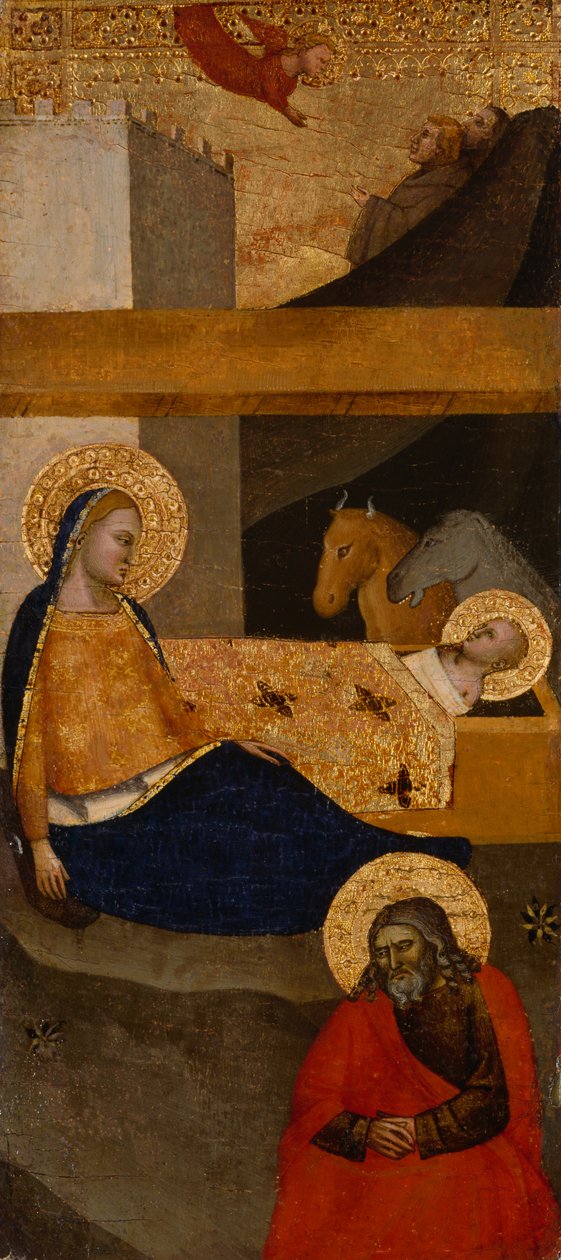 De geboorte van Christus, ca. 1360-1380 door Italian School