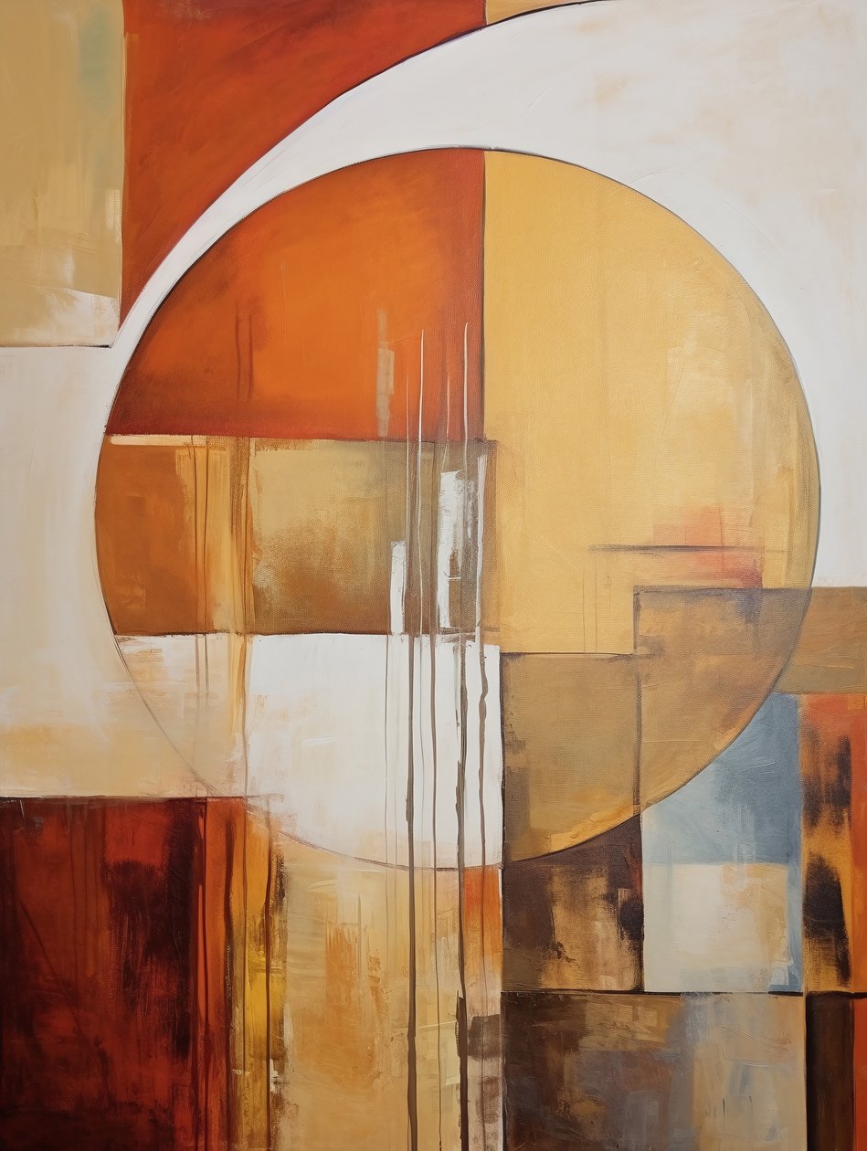 Abstracte tekening: cirkelvormen door F. Abderrahim
