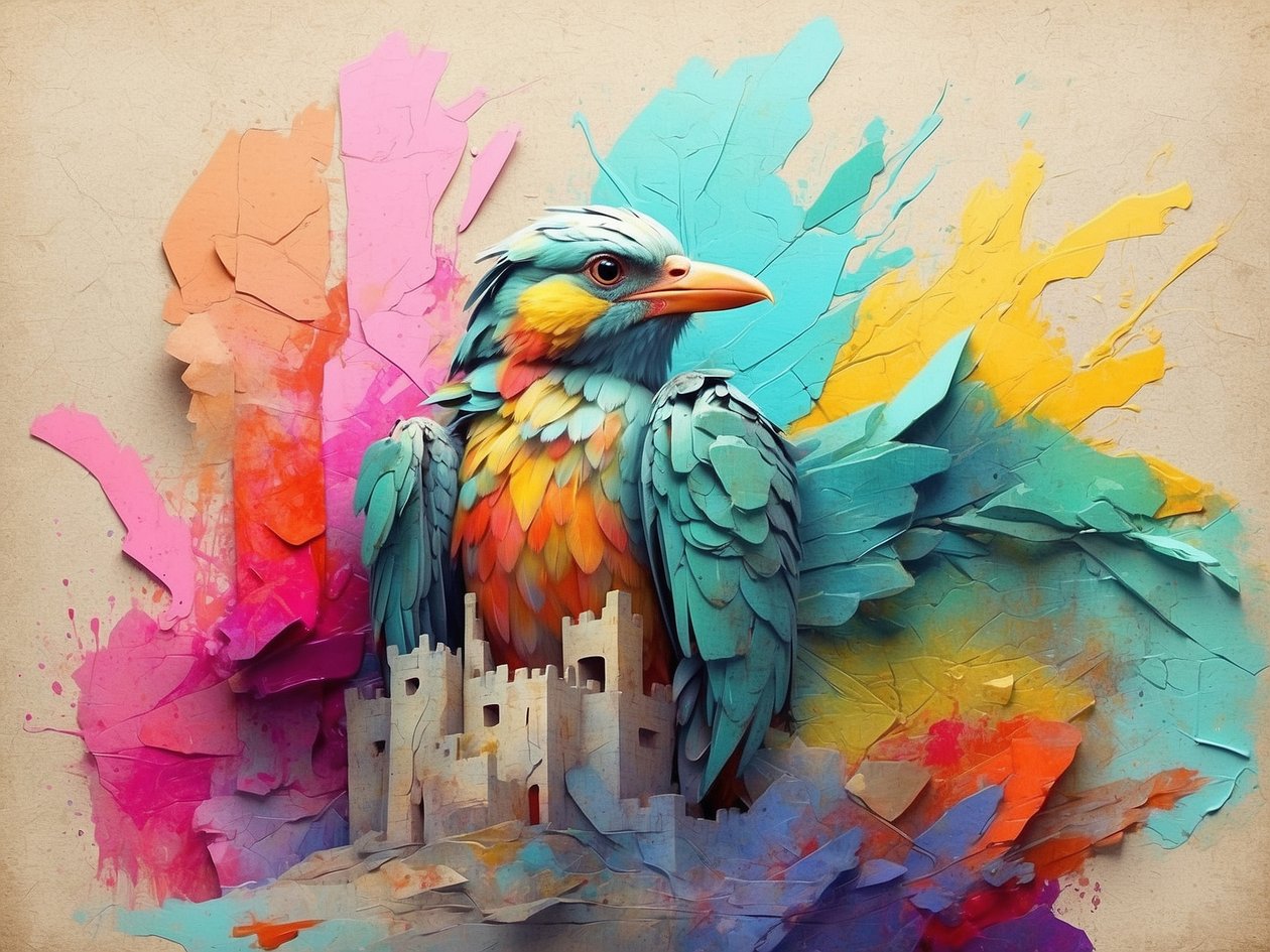 Vogel Kasteel door Mario Witt