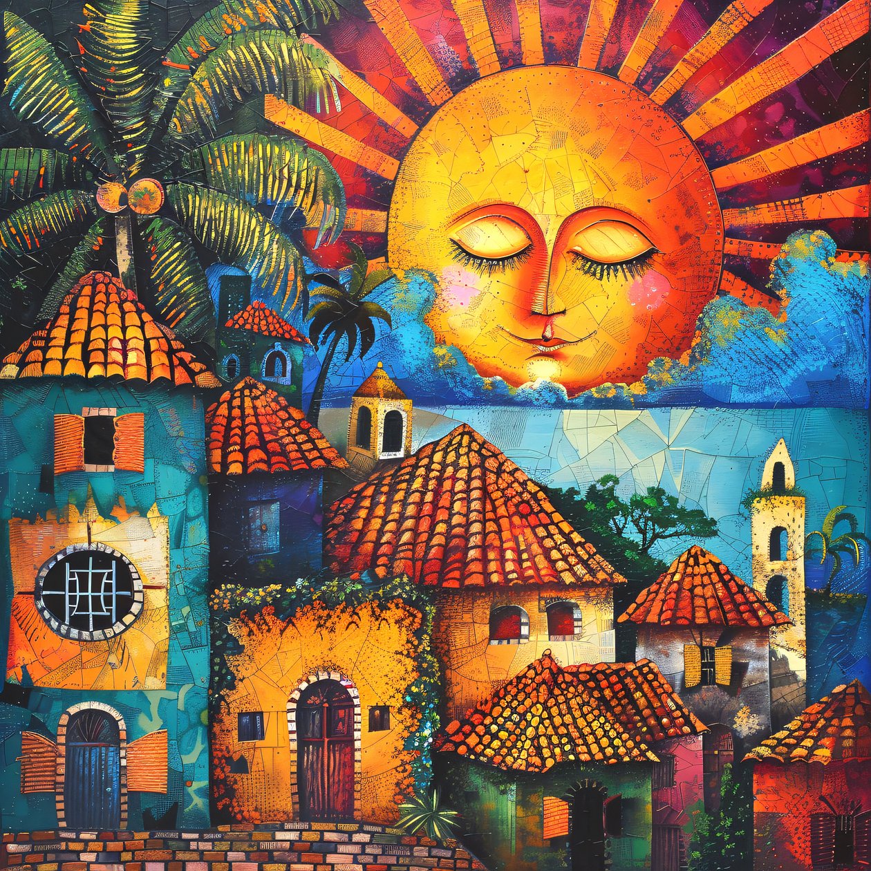 Sint Catherine onder de zon, Modern wanddecor | print on demand door F. Abderrahim