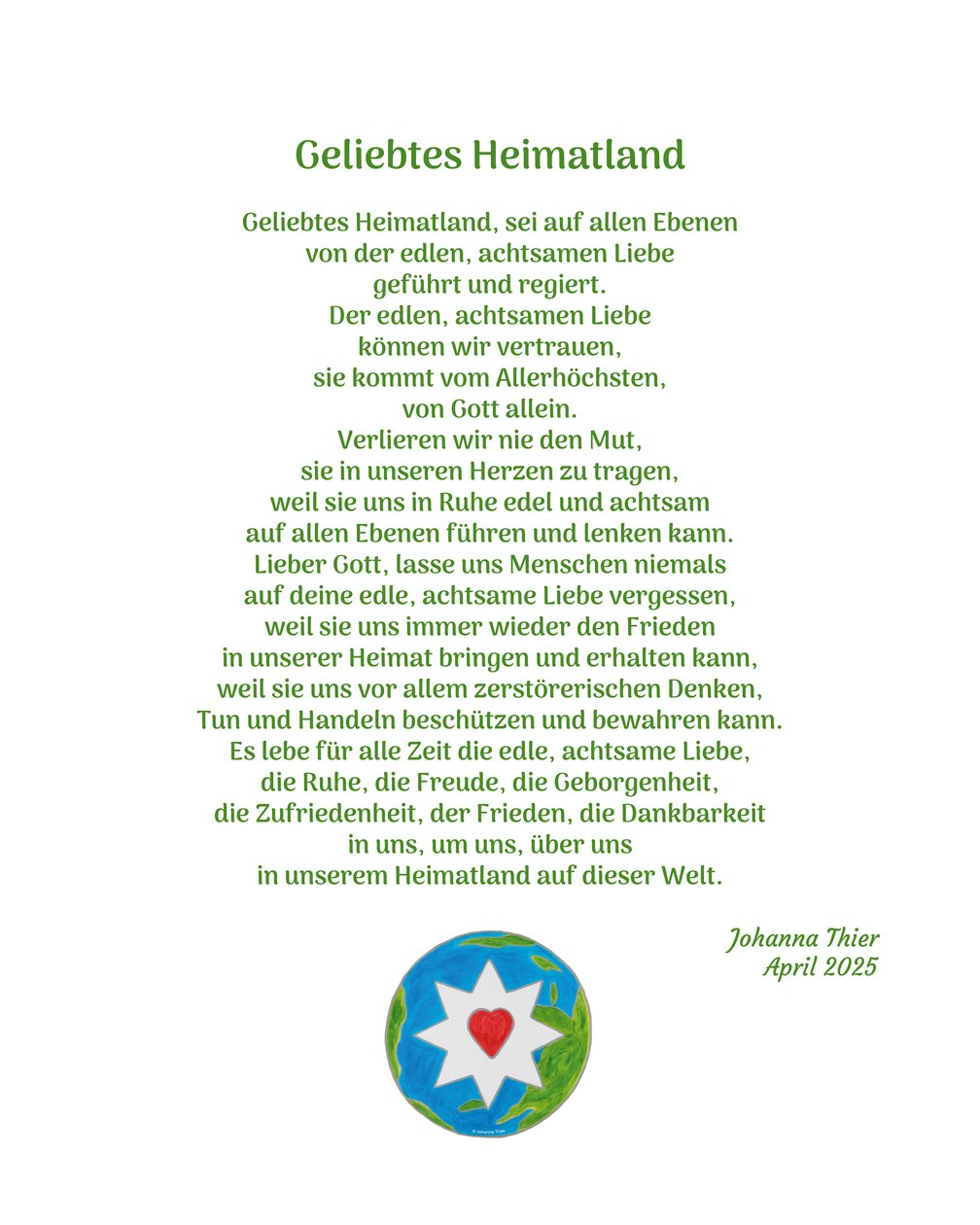 Geliefd vaderland door Johanna Thier