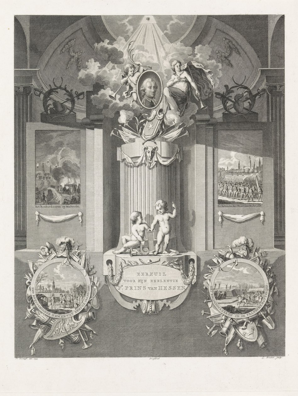 Jacques de Guise, Kronieken van Henegouwen, frontispice door 1793 Cornelis