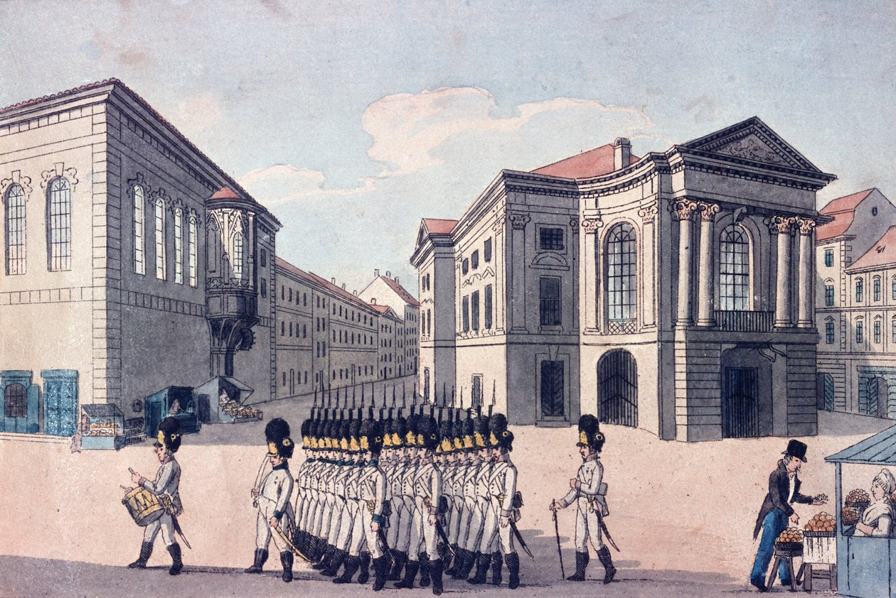 Estatentheater, Praag, c.1810 door A. and Berka, Johann Gustav