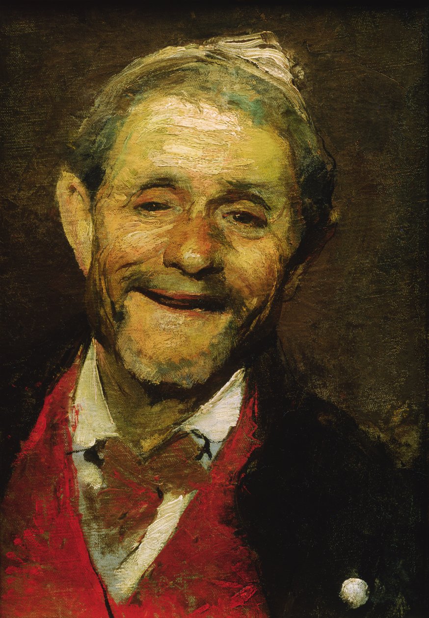Lachende oude man, 1881 door Alexander Beridze