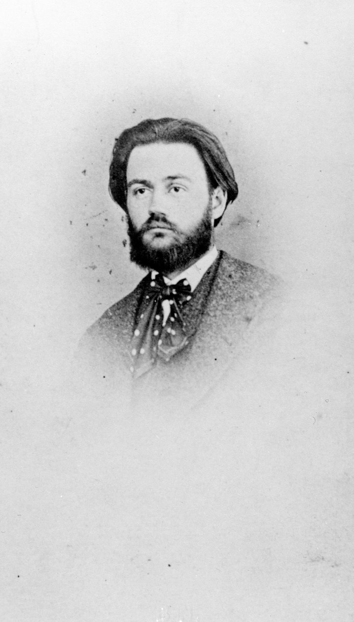 Emile Zola (1840-1902) op 25-jarige leeftijd, ca. 1865 door A. Pinsard