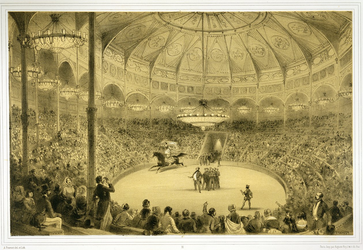 Het Nationale Circus, gepubliceerd door Auguste Bry door A Provost