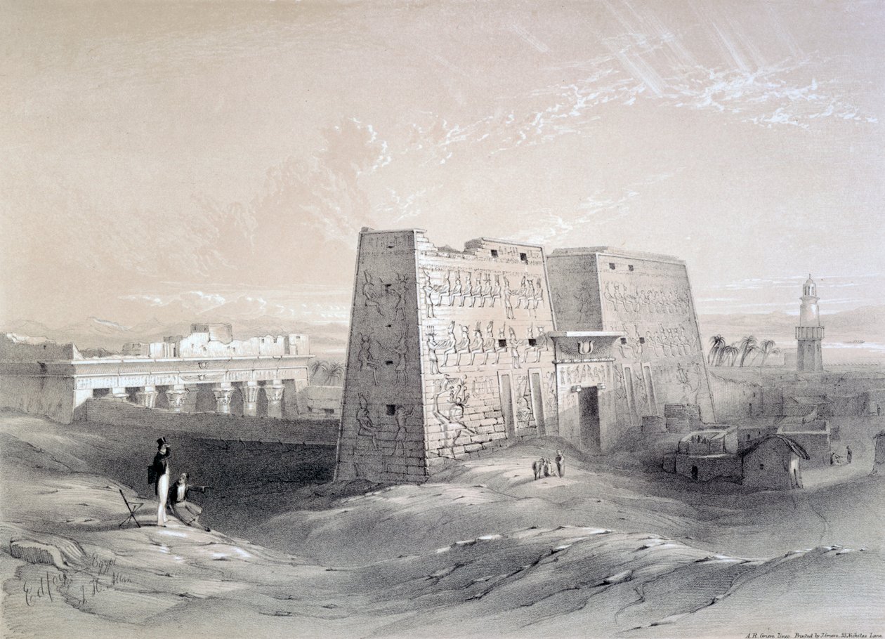 Tempel van Edfu, Egypte door AR Grieve